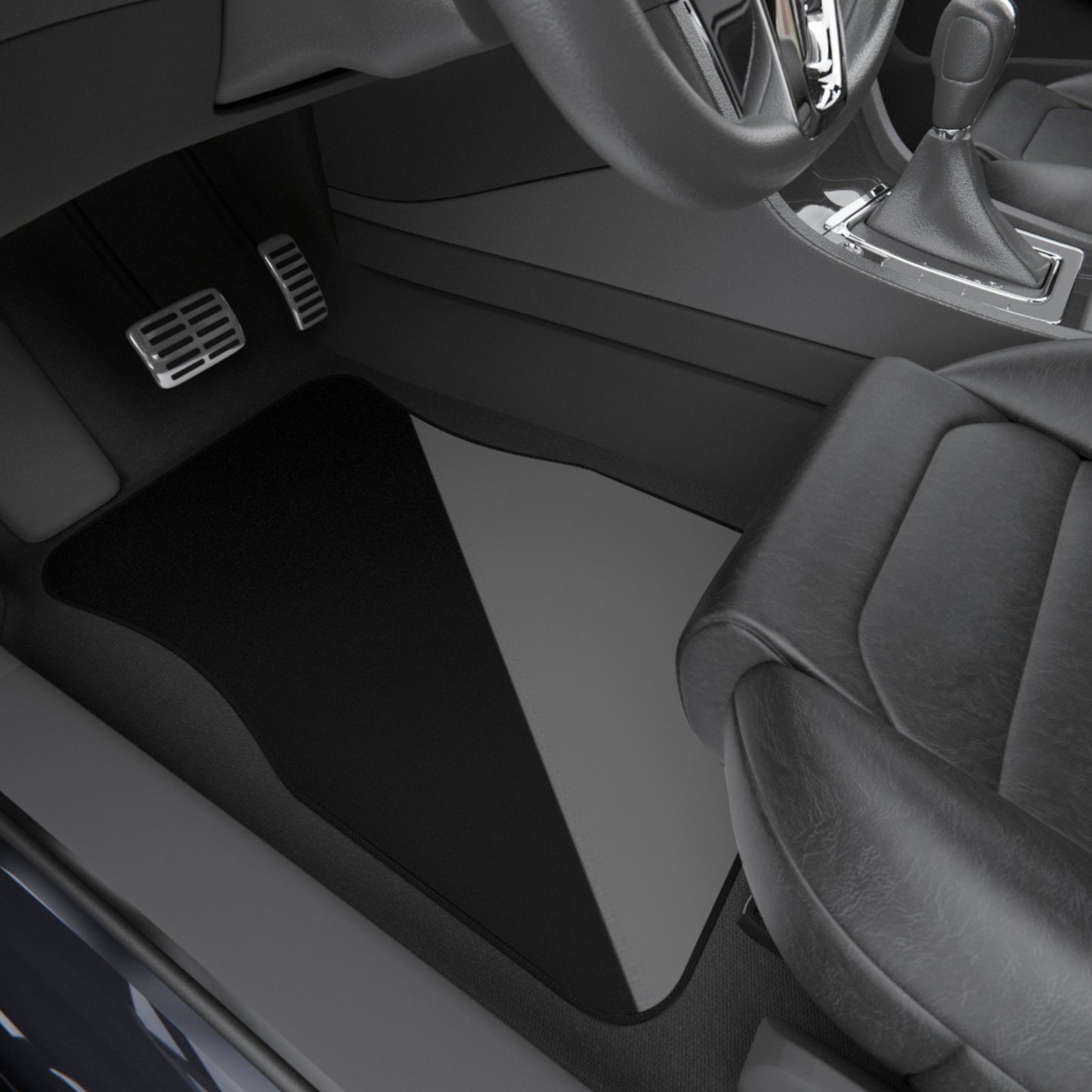 Premium Car Mats - Durable All-Season Floor Protection, 2x Front Mats