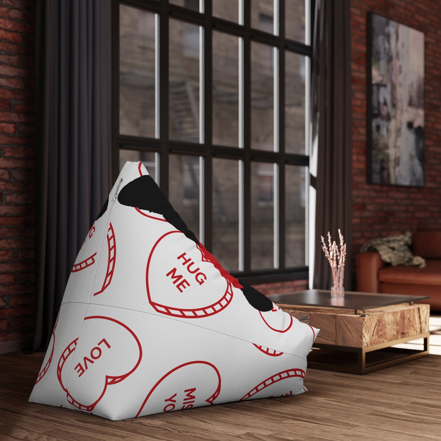 Cozy Cat-Themed Bean Bag Chair Cover - Perfect for Relaxation & Hugs - Cozy Bean Bag Chair Cover – Durable All-Over Print Seating for Kids & Adults