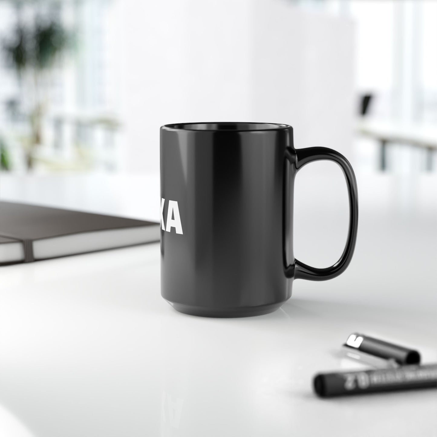 Personalized PAXA Black Mug - Bold 11oz/15oz Coffee Cup for Coffee Lovers