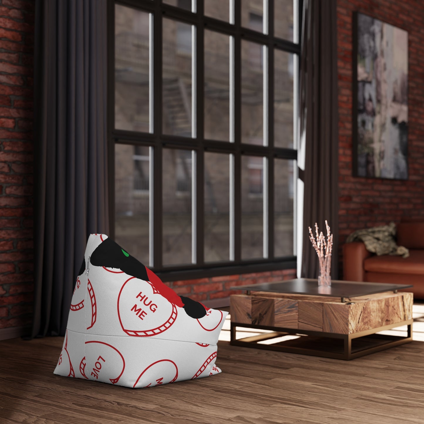 Cozy Cat-Themed Bean Bag Chair Cover - Perfect for Relaxation & Hugs - Cozy Bean Bag Chair Cover – Durable All-Over Print Seating for Kids & Adults