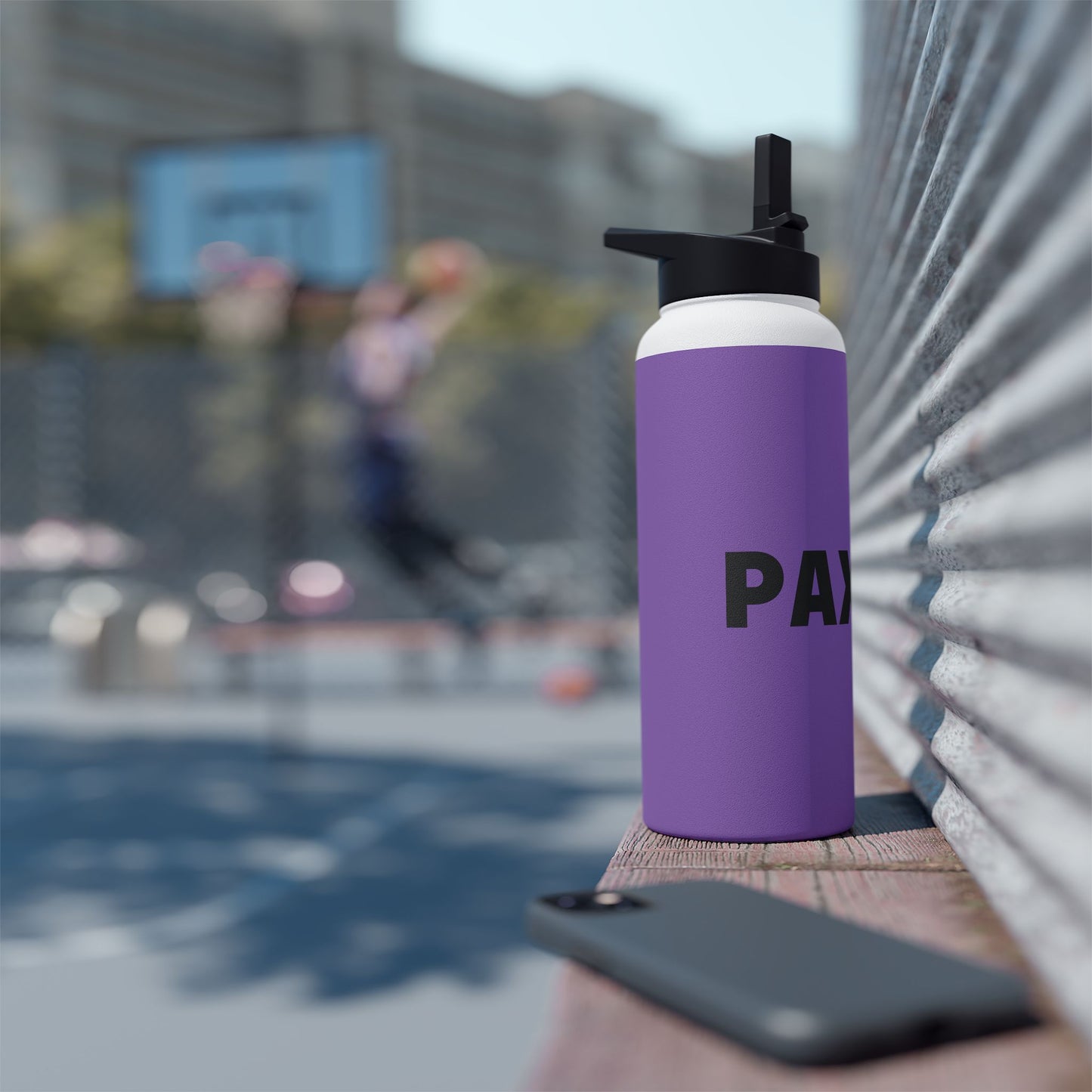 Stainless Steel Water Bottle - Personalized Purple Stainless Steel Water Bottle - PAXA