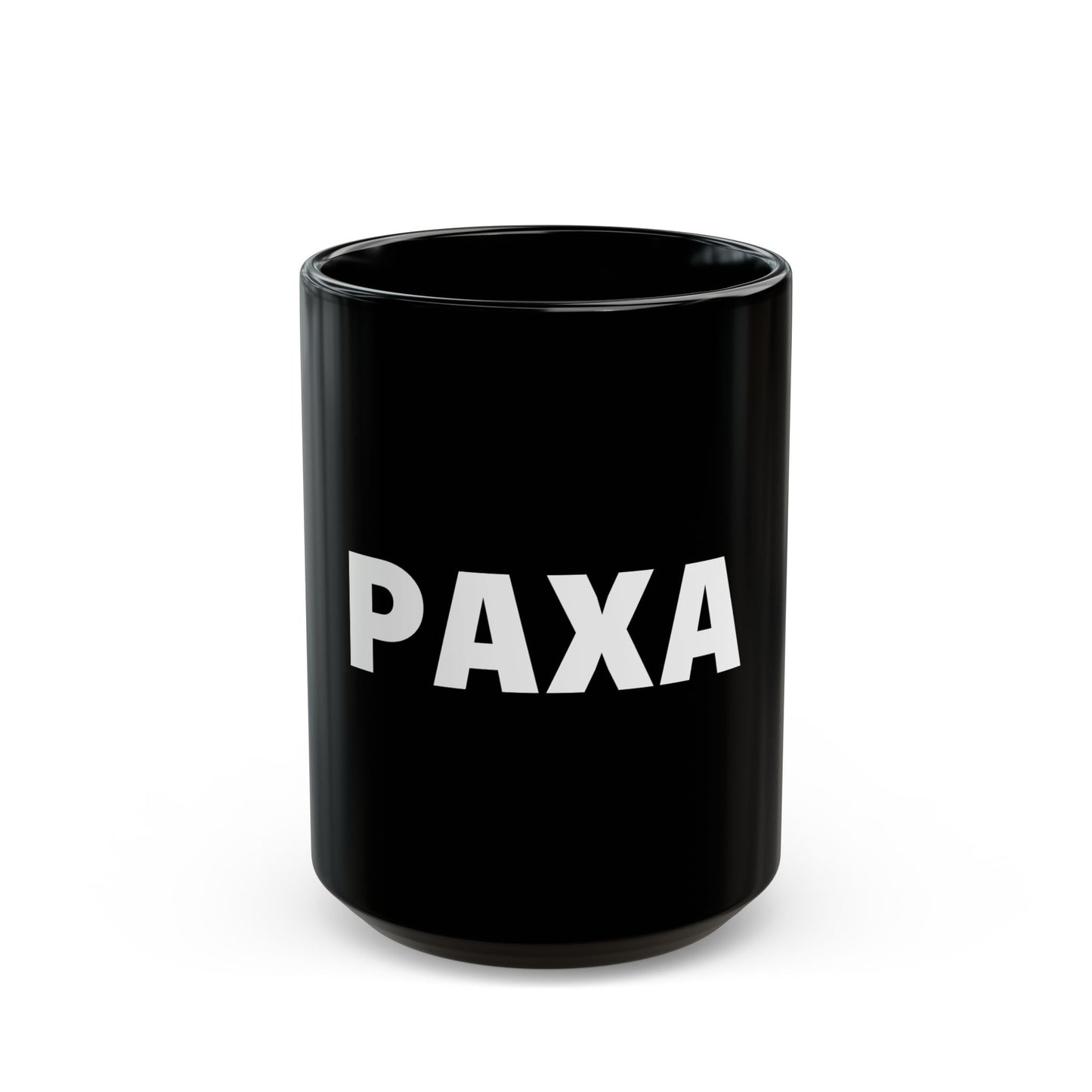 Personalized PAXA Black Mug - Bold 11oz/15oz Coffee Cup for Coffee Lovers