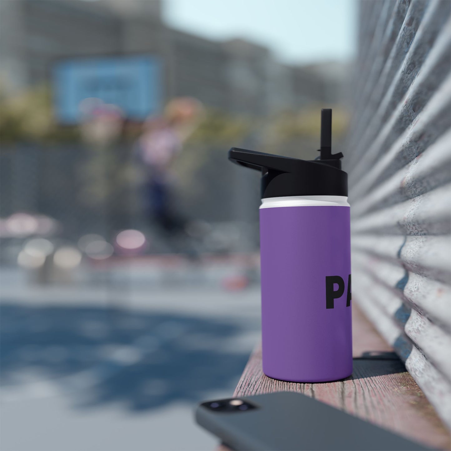 Stainless Steel Water Bottle - Personalized Purple Stainless Steel Water Bottle - PAXA