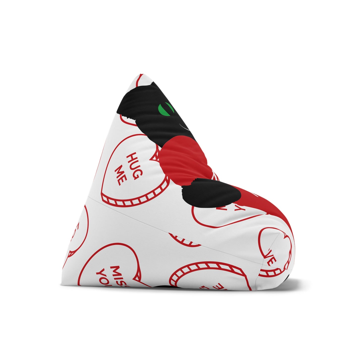 Cozy Cat-Themed Bean Bag Chair Cover - Perfect for Relaxation & Hugs - Cozy Bean Bag Chair Cover – Durable All-Over Print Seating for Kids & Adults