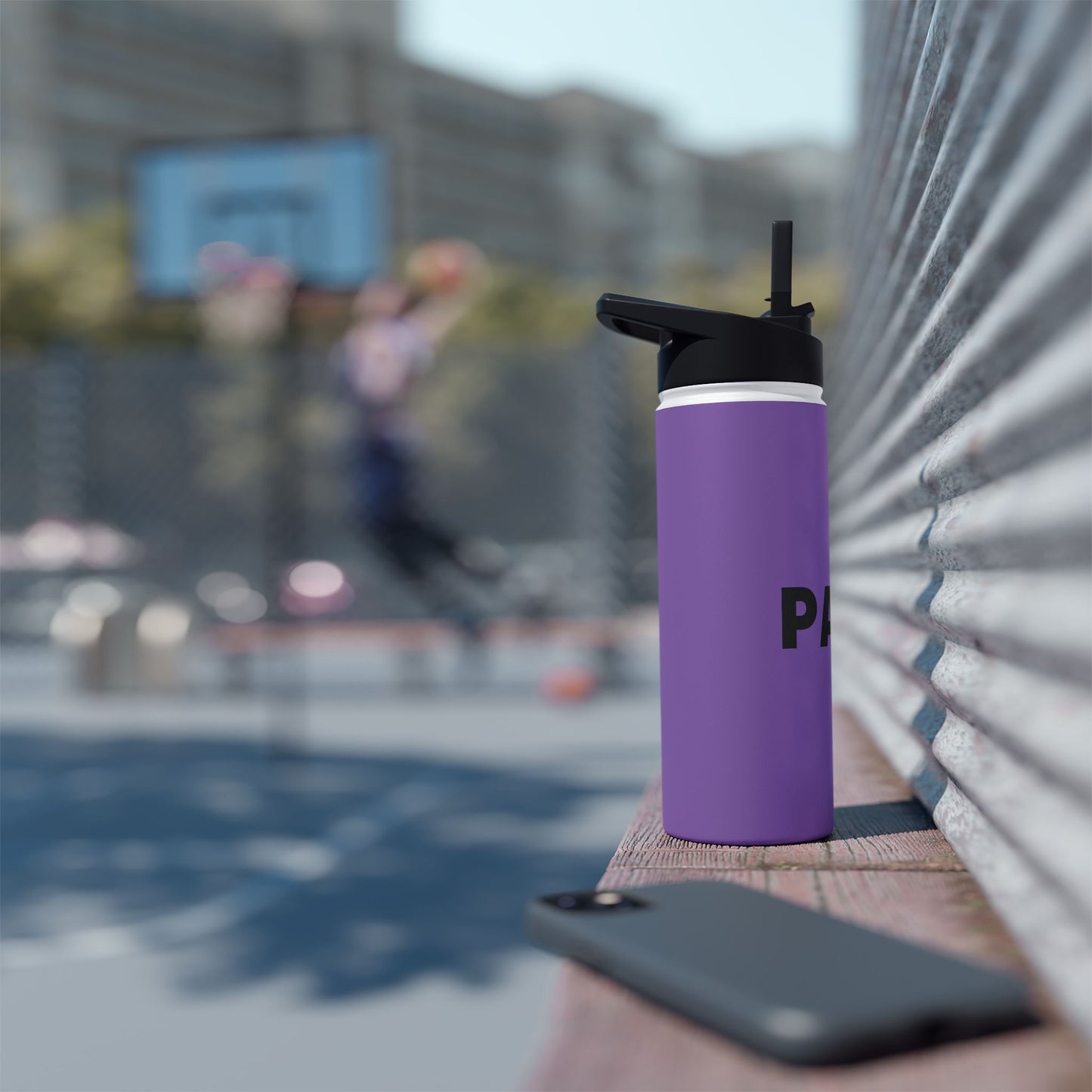 Stainless Steel Water Bottle - Personalized Purple Stainless Steel Water Bottle - PAXA