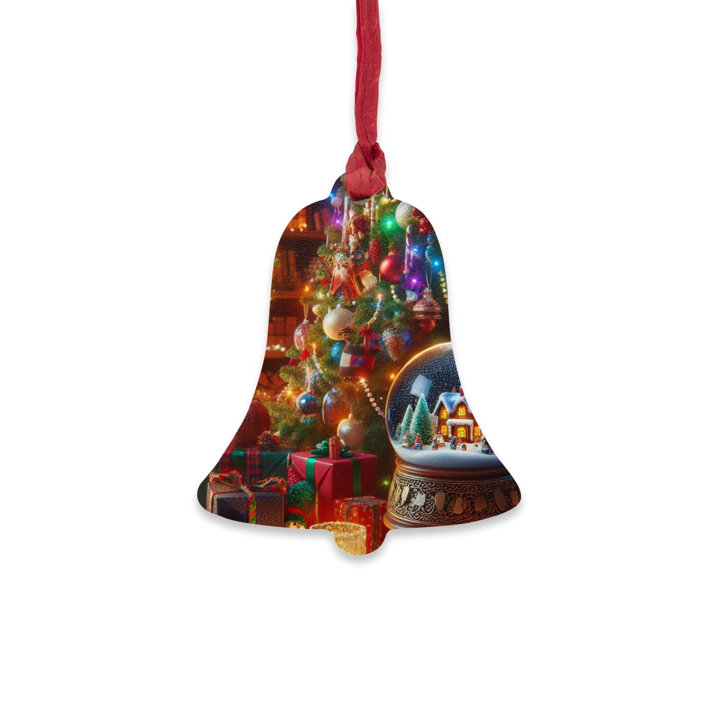 Festive Wooden Ornaments - Christmas Bell Decor for Holiday Cheer