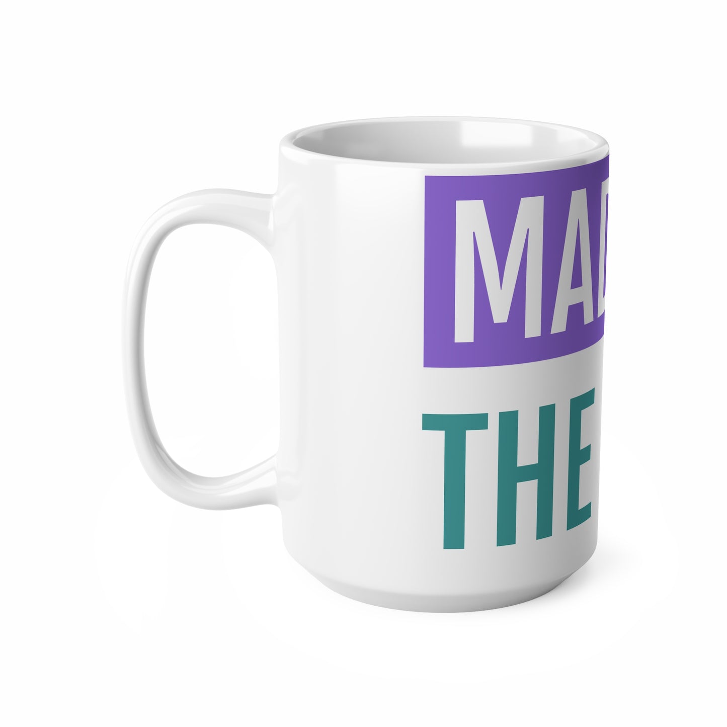 Inspirational Ceramic Coffee Mug - "Made in the World" - Vibrant Ceramic Coffee Cups – Microwave & Dishwasher Safe Mugs with ORCA Coating (11oz & 15oz)