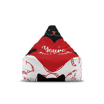 Cozy Cat-Themed Bean Bag Chair Cover - Perfect for Relaxation & Hugs - Cozy Bean Bag Chair Cover – Durable All-Over Print Seating for Kids & Adults