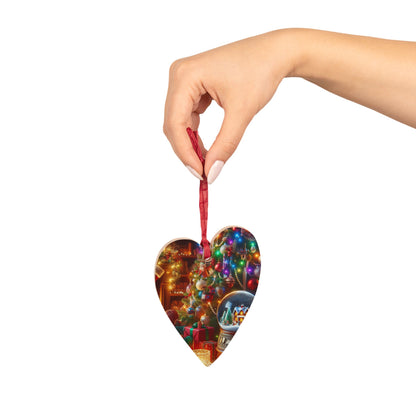 Festive Wooden Ornaments - Christmas Bell Decor for Holiday Cheer