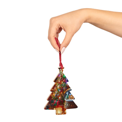 Festive Wooden Ornaments - Christmas Bell Decor for Holiday Cheer