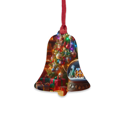 Festive Wooden Ornaments - Christmas Bell Decor for Holiday Cheer