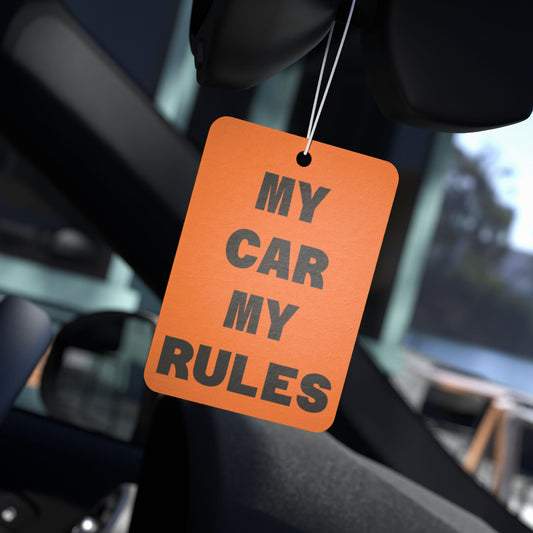 My Car My Rules Air Freshener - Fun Citrus Scent for Car Enthusiasts - Car Air Freshener Set